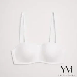 Sujetador bandeau juvenil blanco