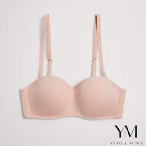 Sujetador bandeau juvenil nude