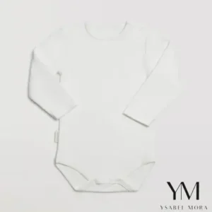 Body bebé básico manga larga blanco