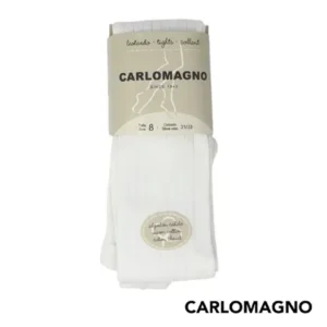 Leotardos Algodón Cálido Canalé Blanco