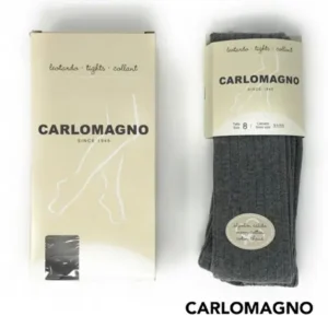 Leotardos Algodón Cálido Canalé Gris Medio