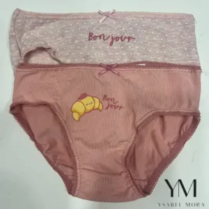Pack 2 bragas infantiles algodón estampadas