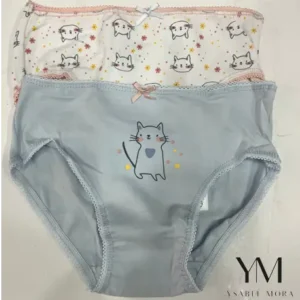 Pack 2 bragas infantiles algodón estampadas