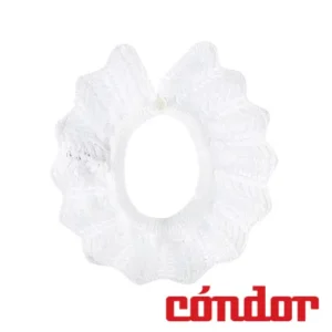 Cuello punto links calado BLANCO