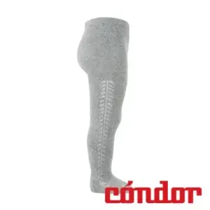 Leotardos algodón cálido con calado lateral ALUMINIO