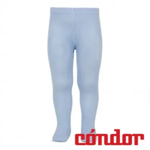 Leotardos básicos punto liso AZUL CLARO