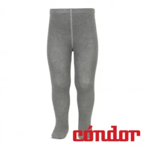 Leotardos básicos punto liso GRIS CLARO