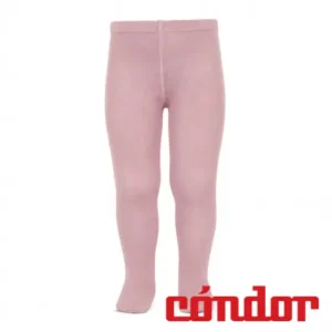 Leotardos básicos punto liso ROSA PALO