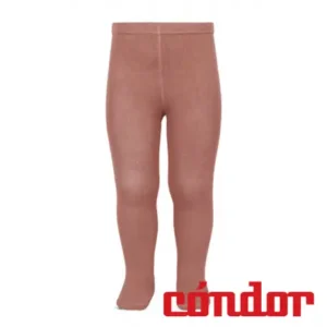Leotardos básicos punto liso TERRACOTA