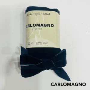 Leotardo lisos con lazo de terciopelo Marino