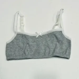 Top juvenil con tirantes regulables Gris