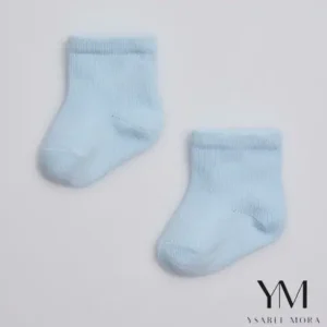 Calcetines básicos recién nacido Celeste