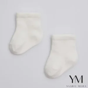 Calcetines básicos recién nacido Marfil