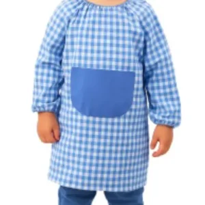 Baby colegial cerrado cuadros Azul