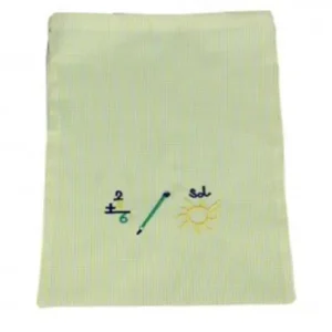 Bolsa colegio merienda cuadro Verde