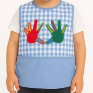 Casulla colegial cuadros Azul