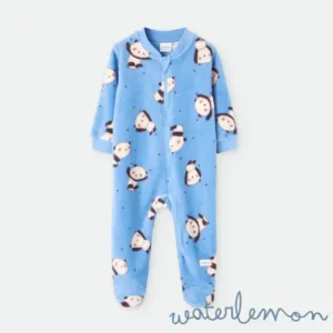 Pijama bebé estampado con pandas Azul