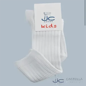 Calcetines altos de algodón con canalé