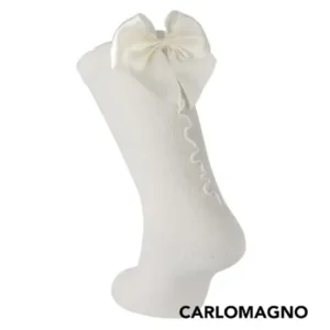 Calcetines Altos con Lazo y Costura Tras
