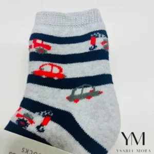 Calcetines estampados para bebé térmicos con puño antipresión