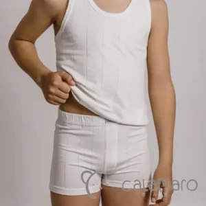 Muda comunión boxer líneas niño