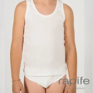 Conjunto camiseta sport y slip canalé Crudo