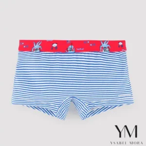 Bañador bóxer estampado pulpos y rayas