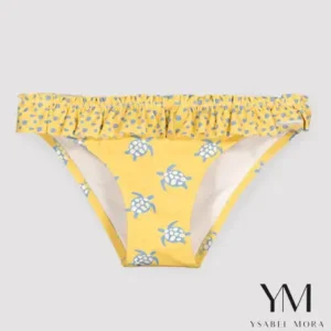Culetín niña detalle volantes y lazos estampado tortugas